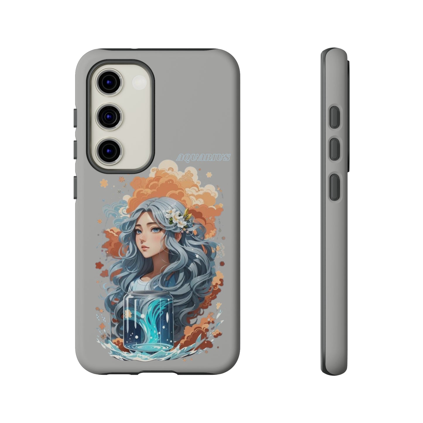 Zodiac Aquarius Manga Girl Phone Case