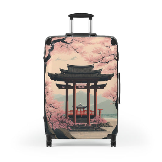 Shinto Shrine Semi Realism Suitcase