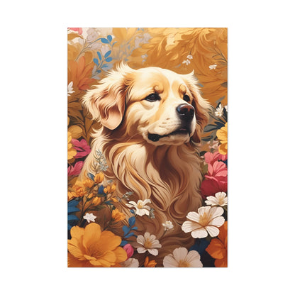 Golden Retriever Semi Realism Canvas