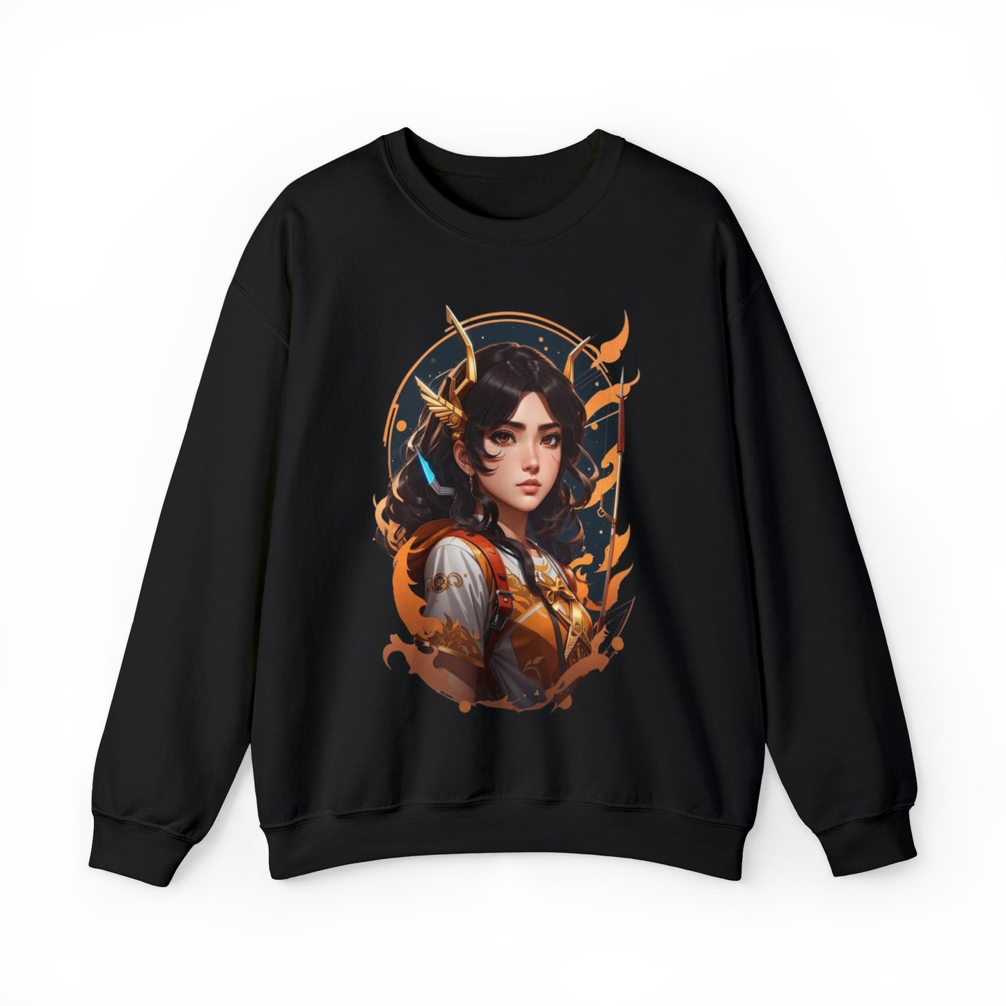 Zodiac Sagittarius Manga Girl Sweatshirt