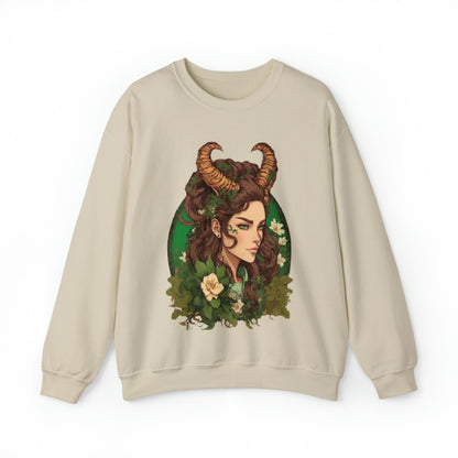 Zodiac Capricorn Manga Girl Sweatshirt