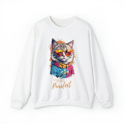 Cat Purrfect Quote Sweatshirt