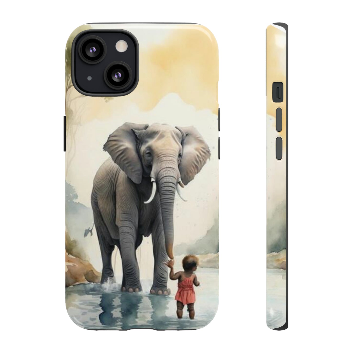 Elephant Watercoloring Phone Case