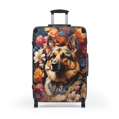 German Shepherd Semi Realism Suitcase