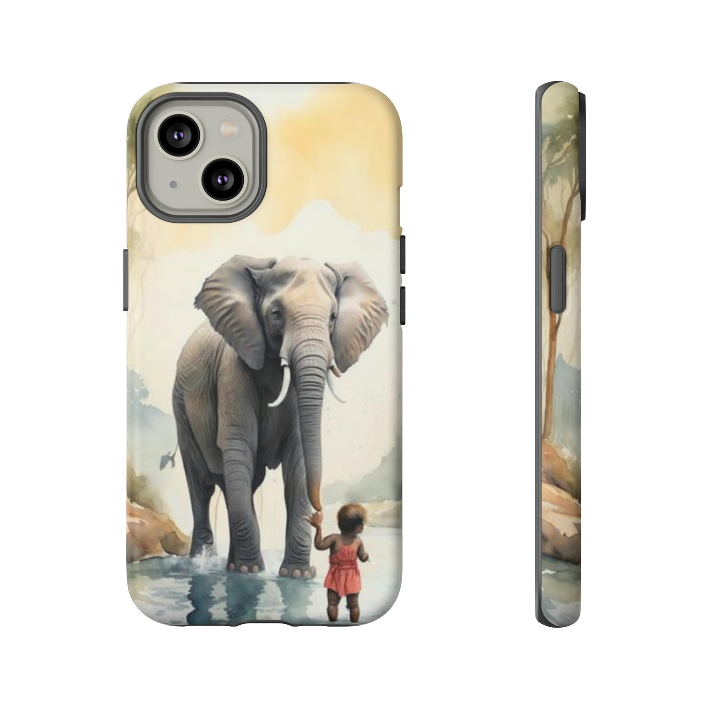 Elephant Watercoloring Phone Case