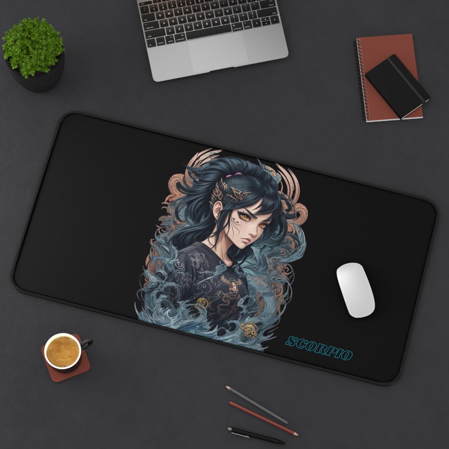 Zodiac Scorpio Manga Girl Desk Mat