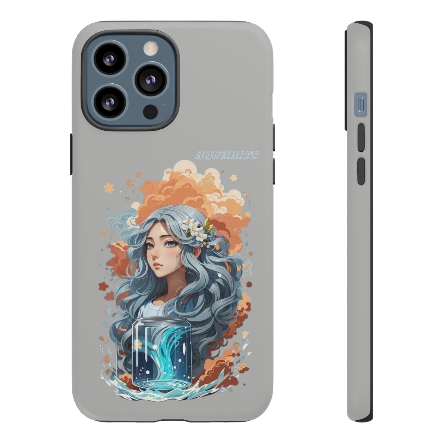 Zodiac Aquarius Manga Girl Phone Case