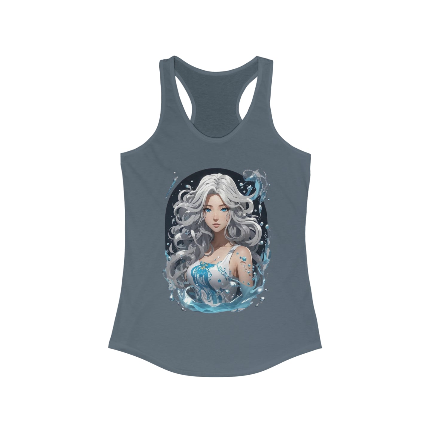 Zodiac Aquarius Manga Girl Tank Top