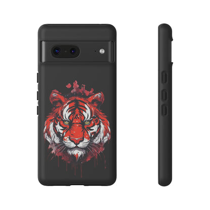 Tiger Splatter Art Phone Case