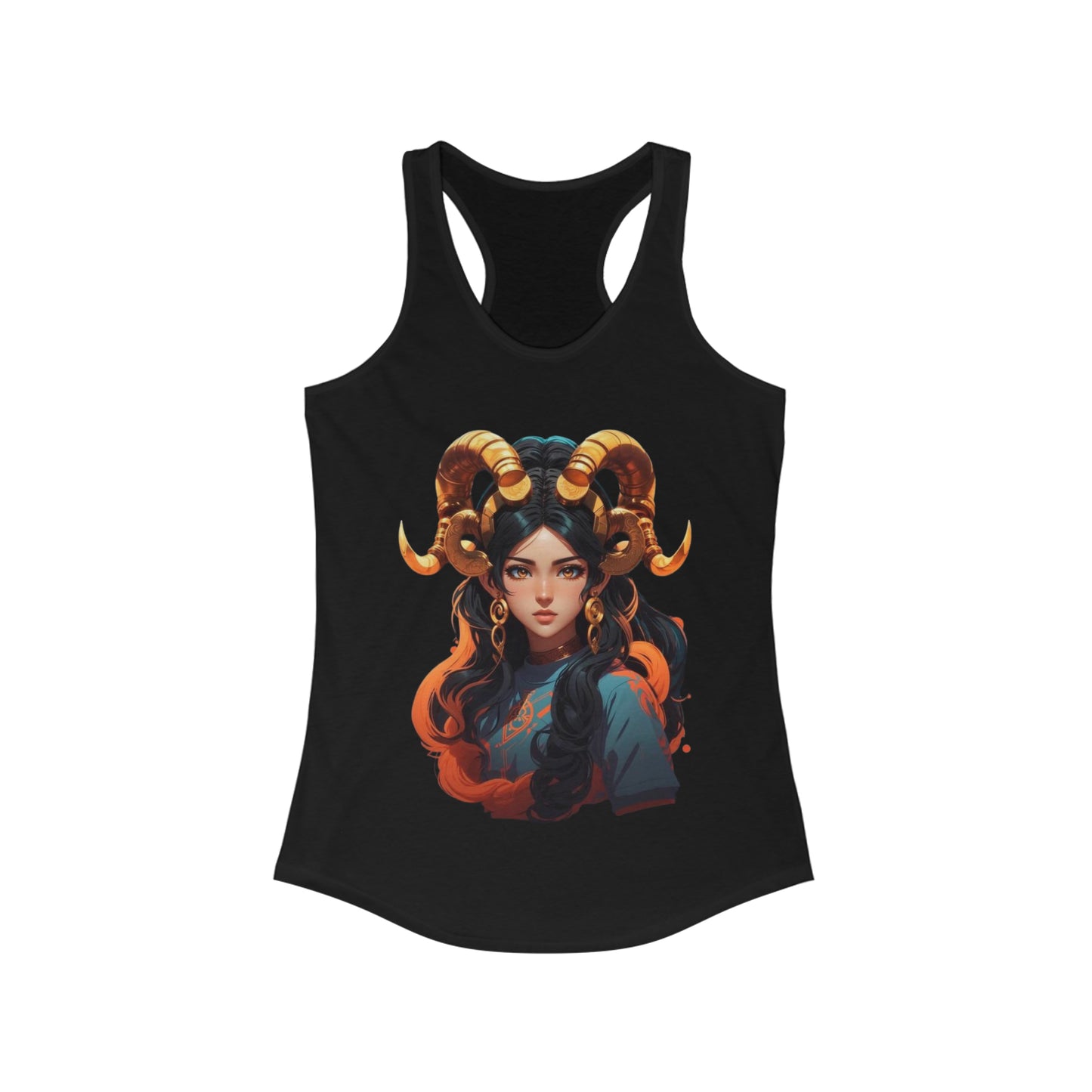 Zodiac Aries Manga Girl Tank Top