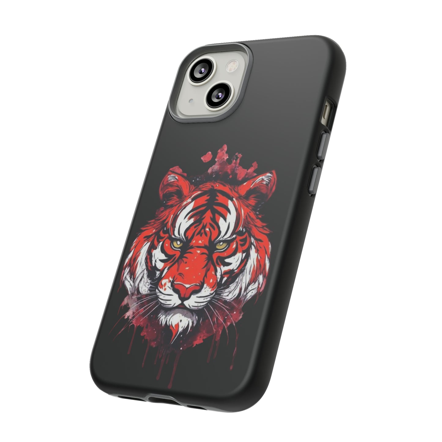 Tiger Splatter Art Phone Case