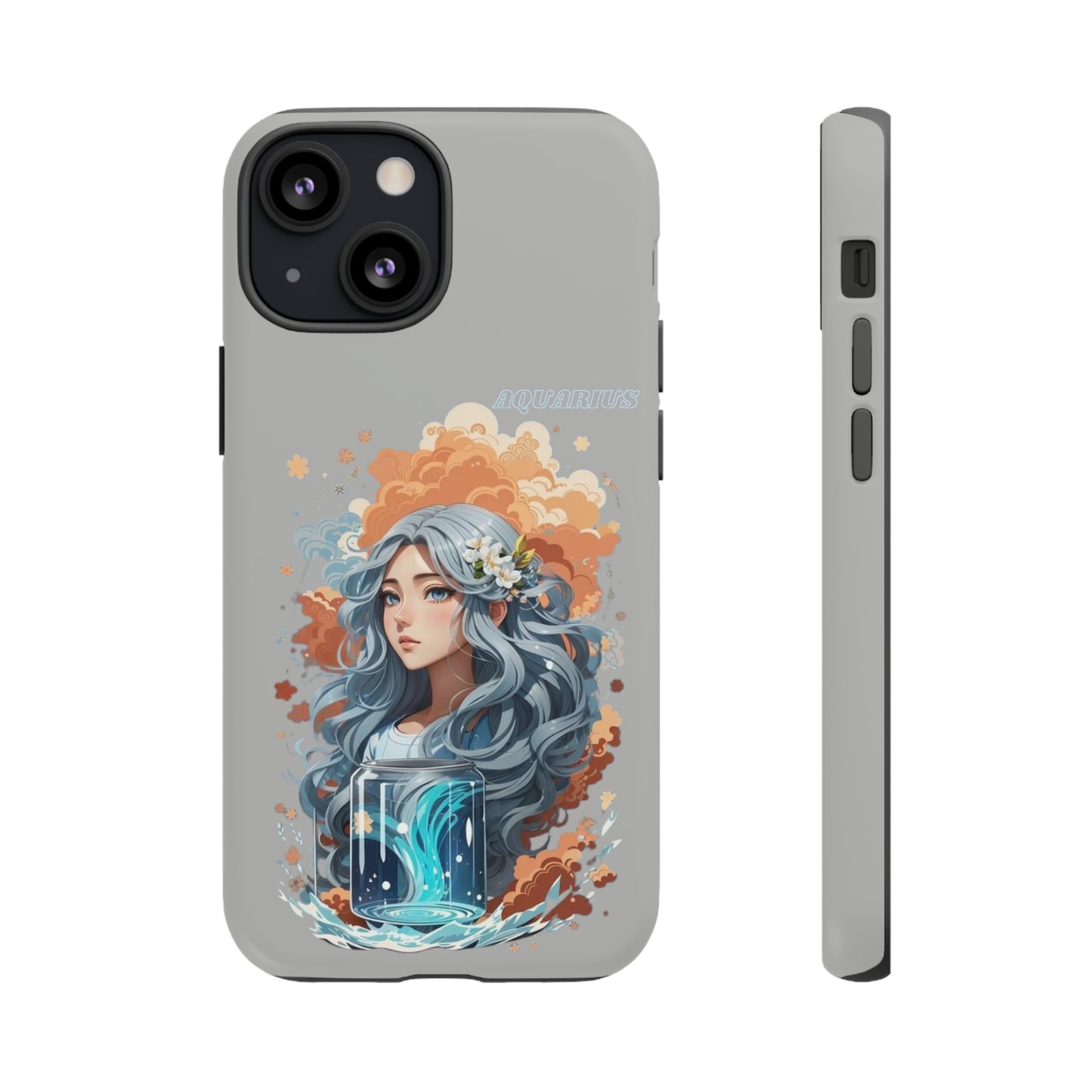 Zodiac Aquarius Manga Girl Phone Case