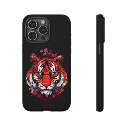 Tiger Splatter Art Phone Case