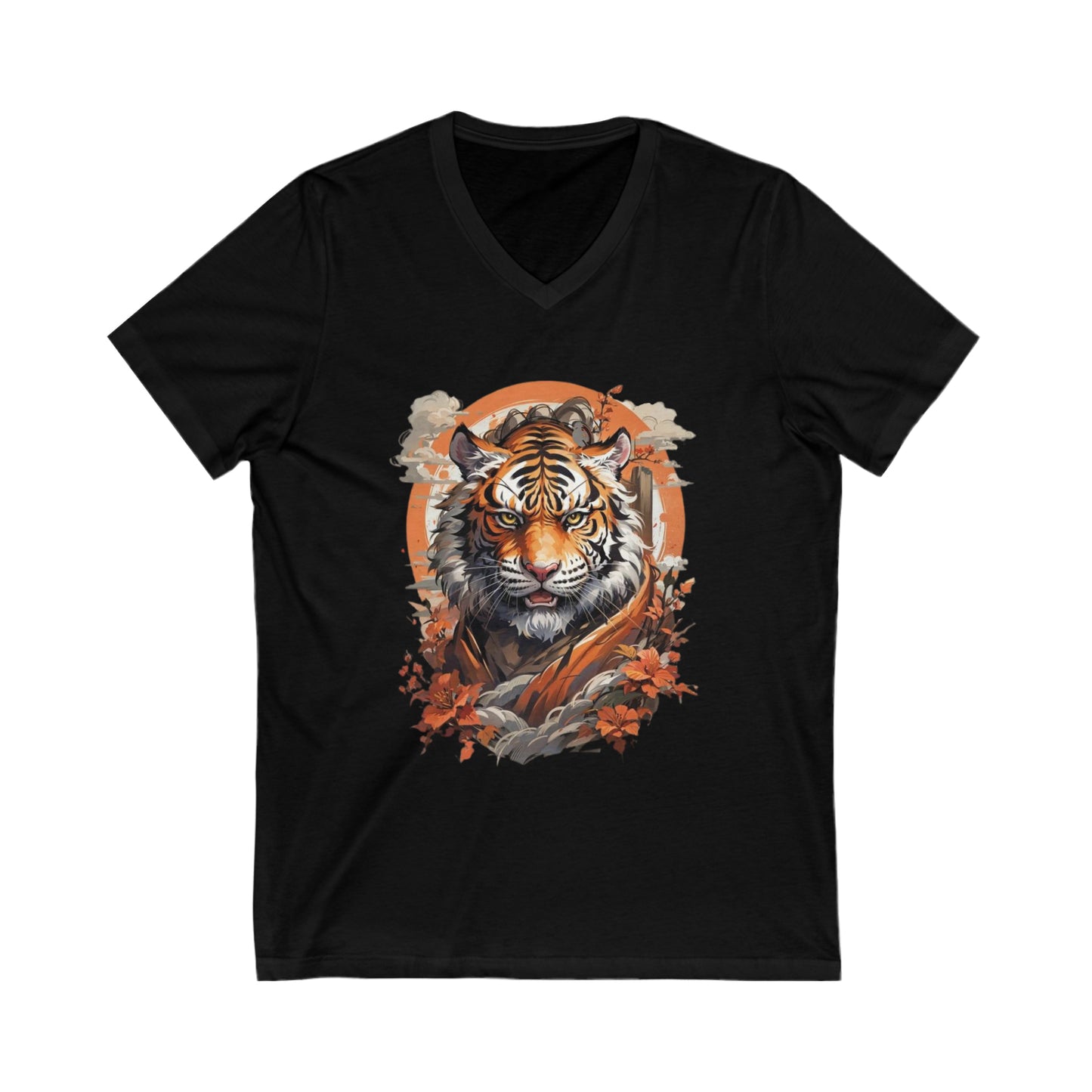 Tiger Fantasy Art V-Neck Shirt