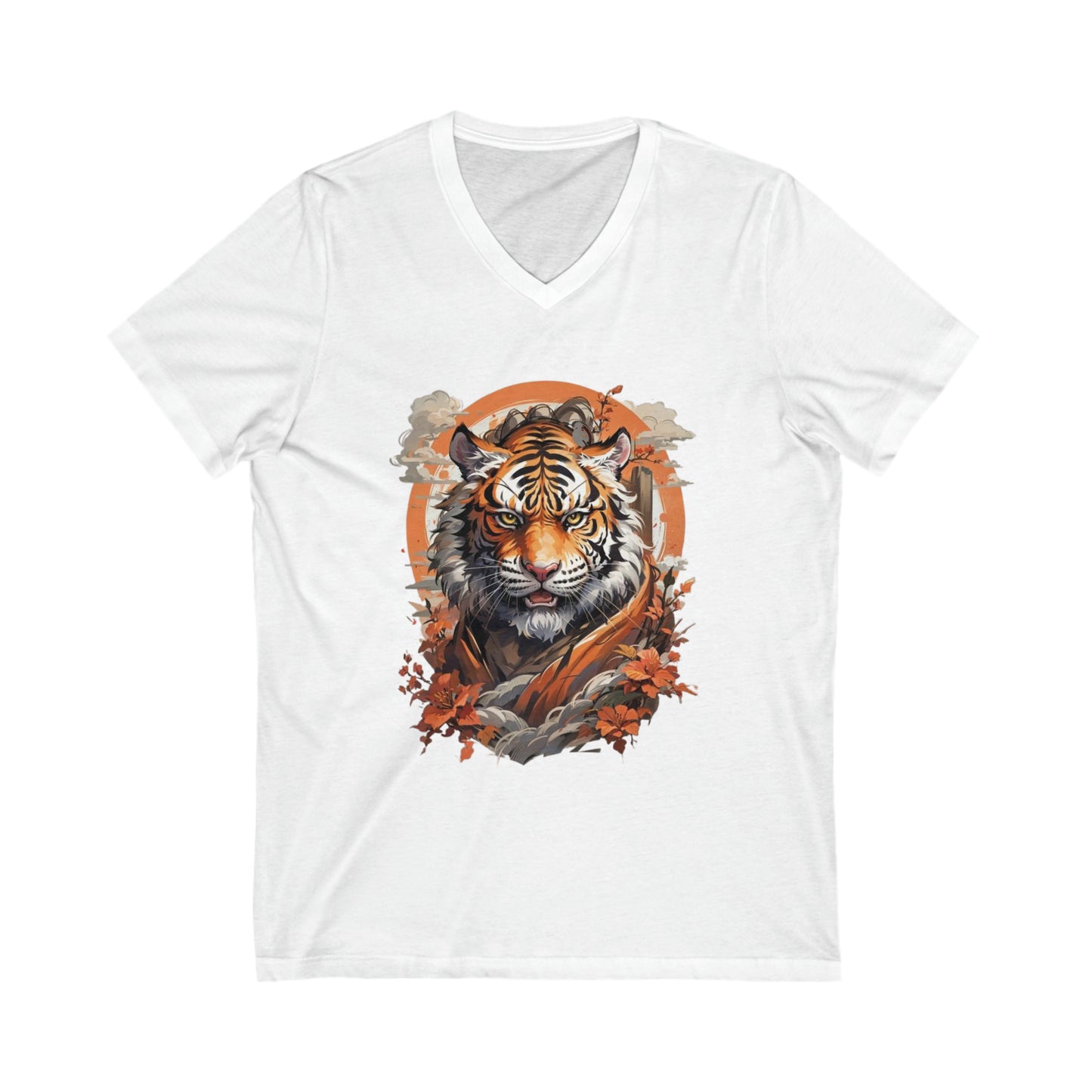 Tiger Fantasy Art V-Neck Shirt