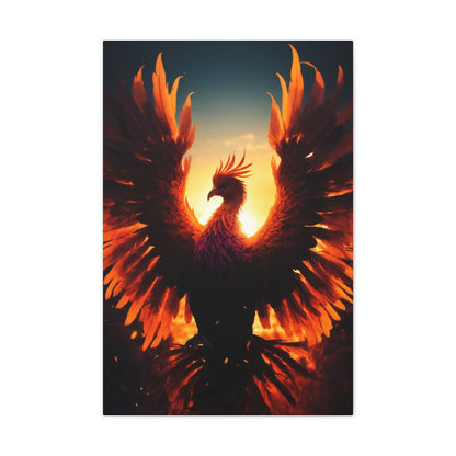 Hōō: The Phoenix Realism Canvas