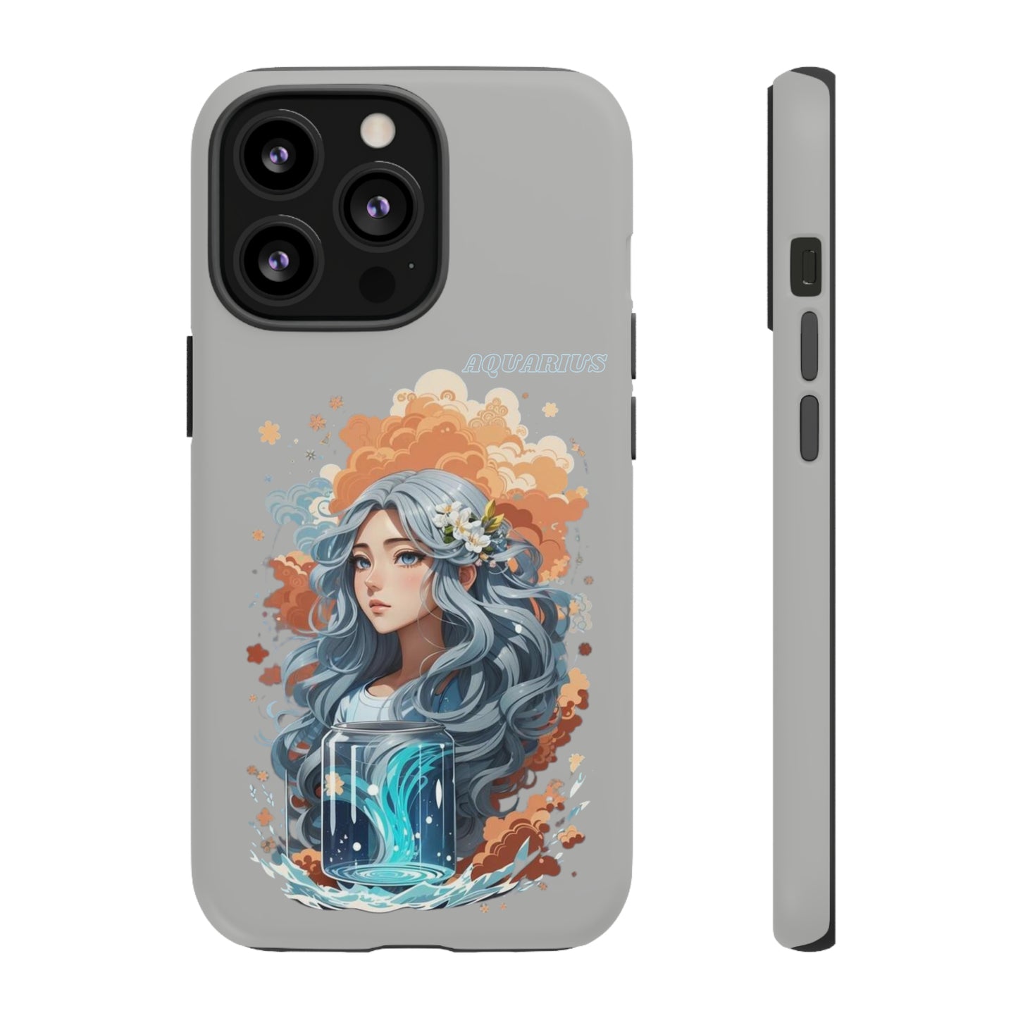 Zodiac Aquarius Manga Girl Phone Case