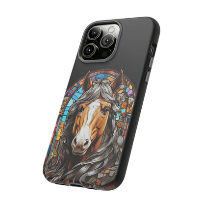 Horse Stained Glass Phone Case