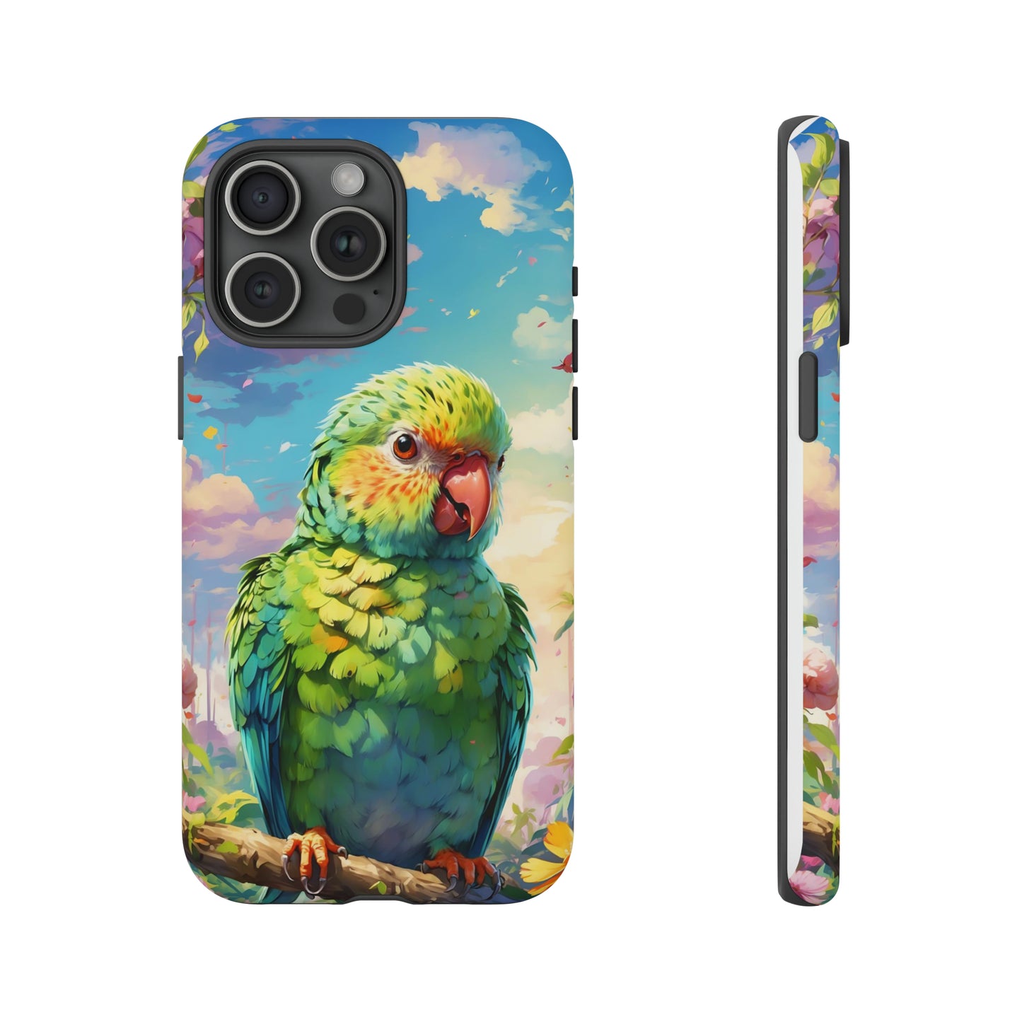 Parakeet Semi Realism Phone Case