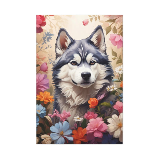 Husky Semi Realism Canvas