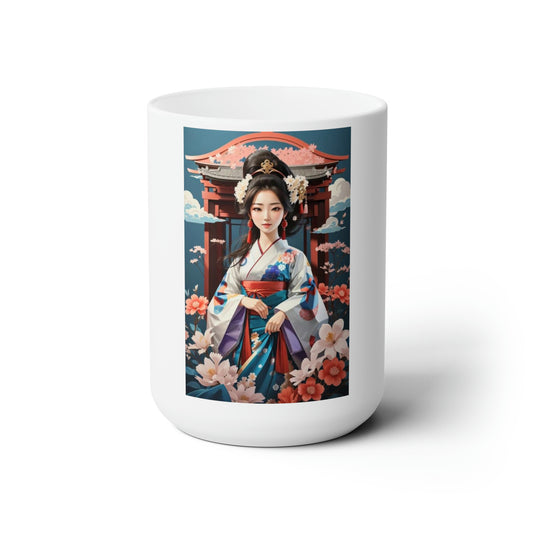 Kimono Illustration Mug