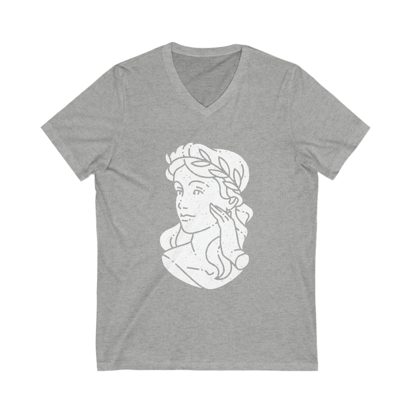 White Fantasy Girl V-Neck Shirt