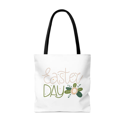 Easter Flower Bunny Tote Bag