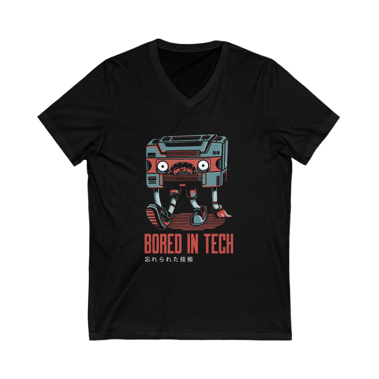 Technology Bored In Tech V-Neck Shirt