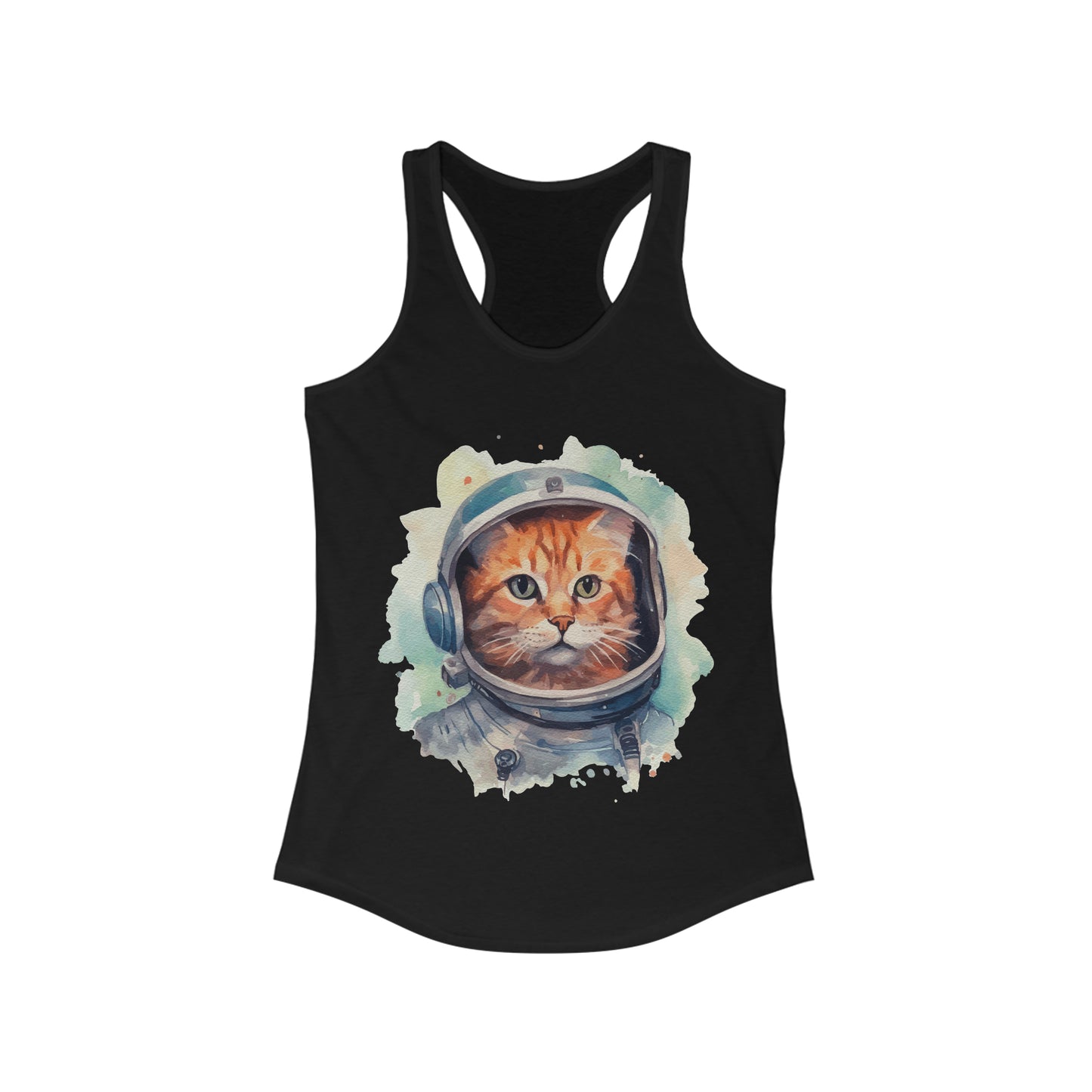 Cat Watercoloring Tank Top