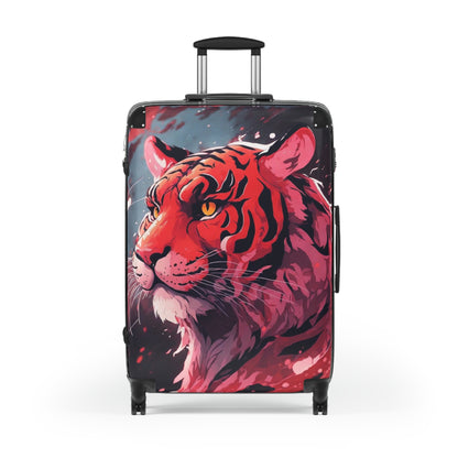 Tiger Splatter Art Suitcase