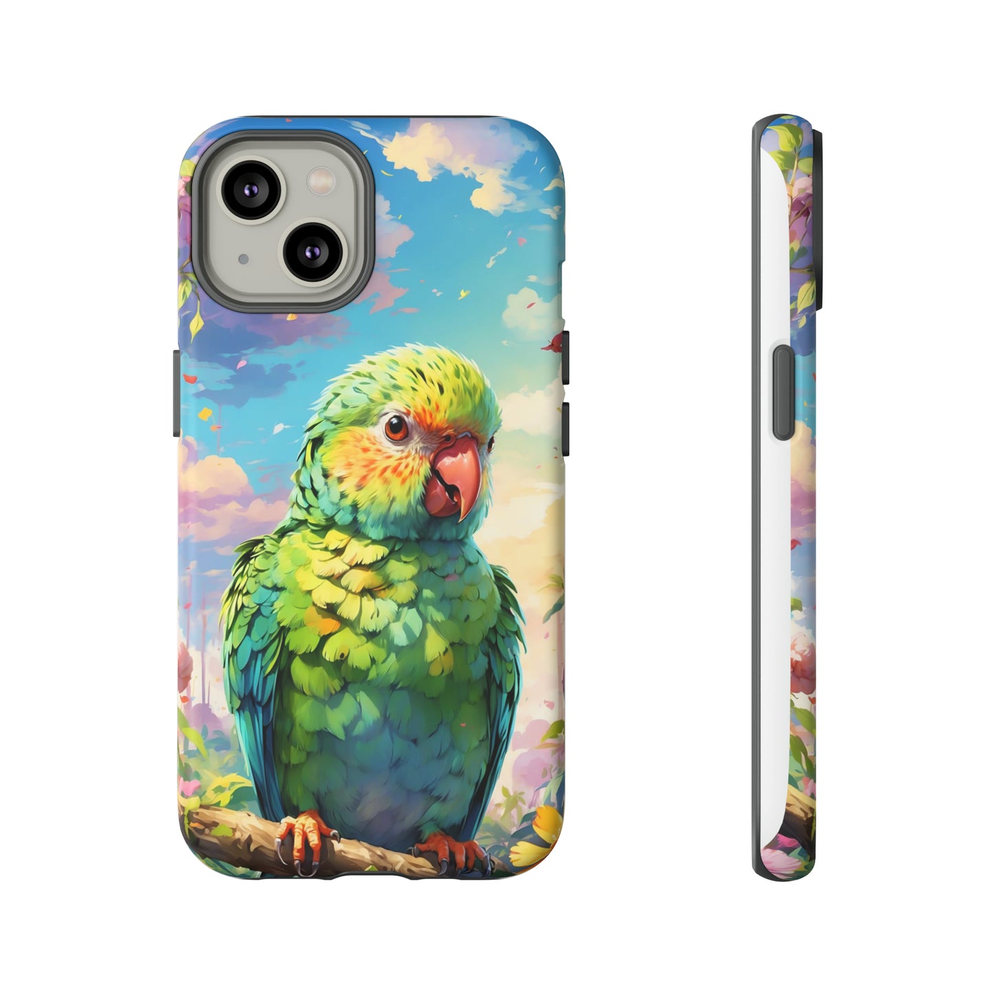 Parakeet Semi Realism Phone Case