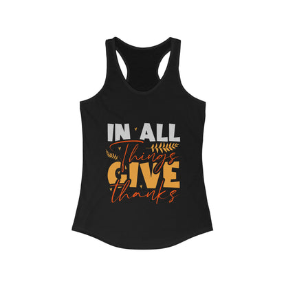 In All Things Give Thanks Tank Top