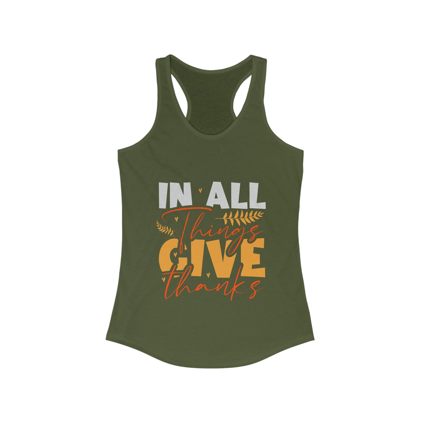 In All Things Give Thanks Tank Top