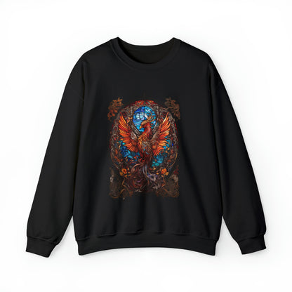 Hōō: The Phoenix Stained Glass Sweatshirt