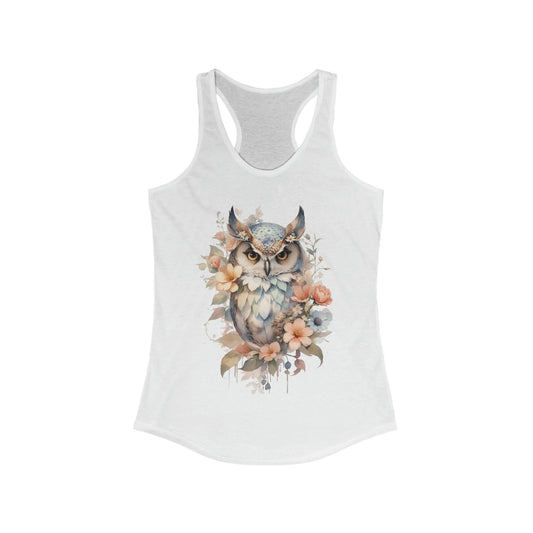 Owl Watercoloring Tank Top