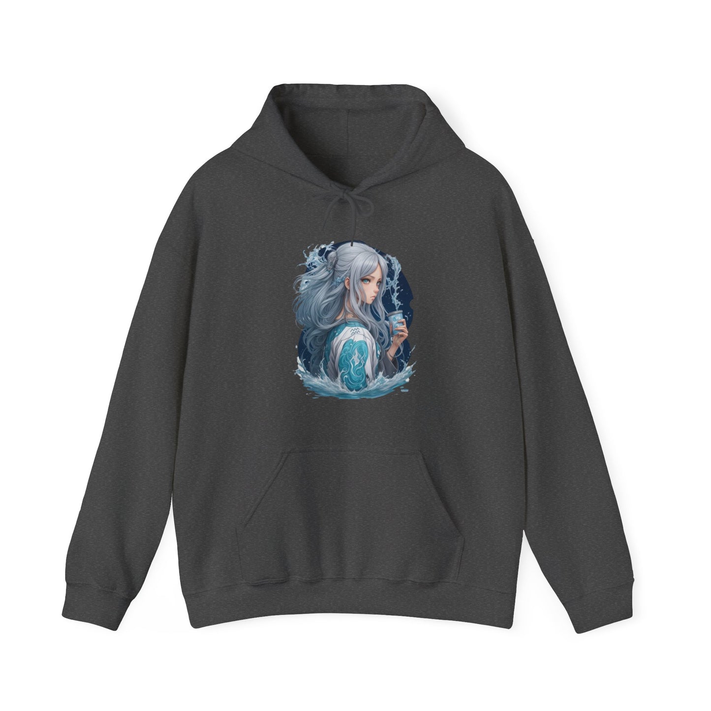 Zodiac Aquarius Manga Girl Hoodie