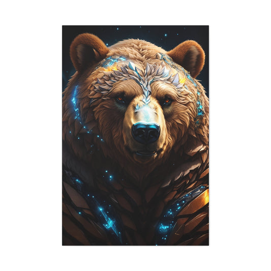 Bear Illustration Canvas