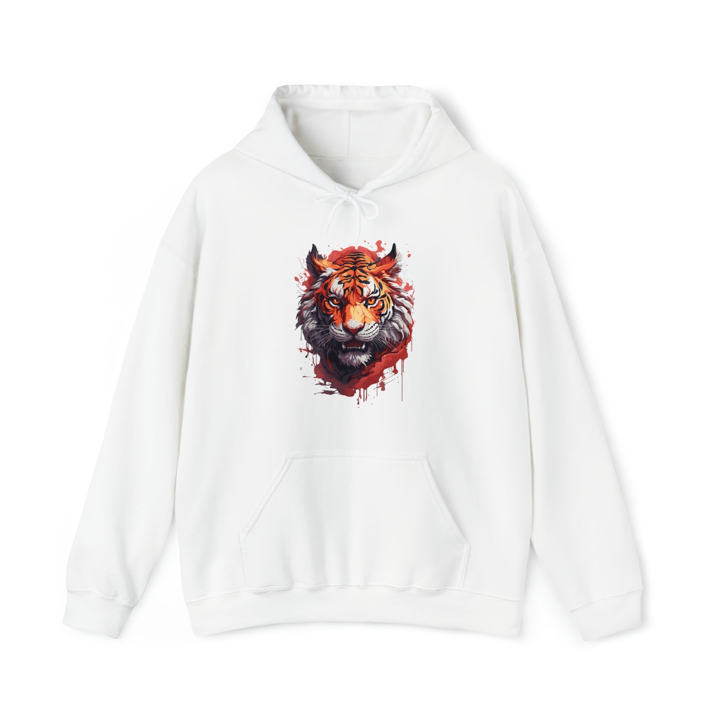 Tiger Splatter Art Hoodie