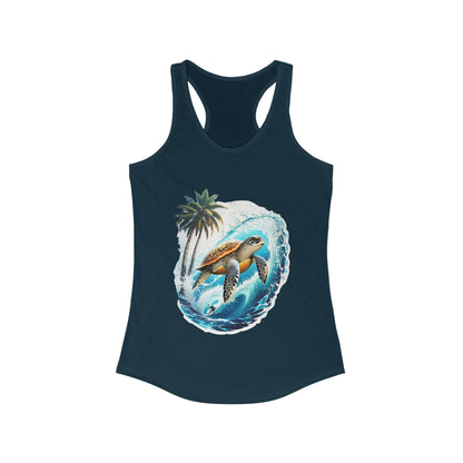 Turtle Sticker Art Tank Top