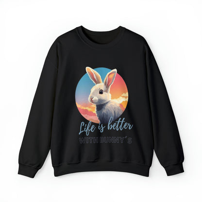 Bunny Life Is Better Quote Sweatshirt