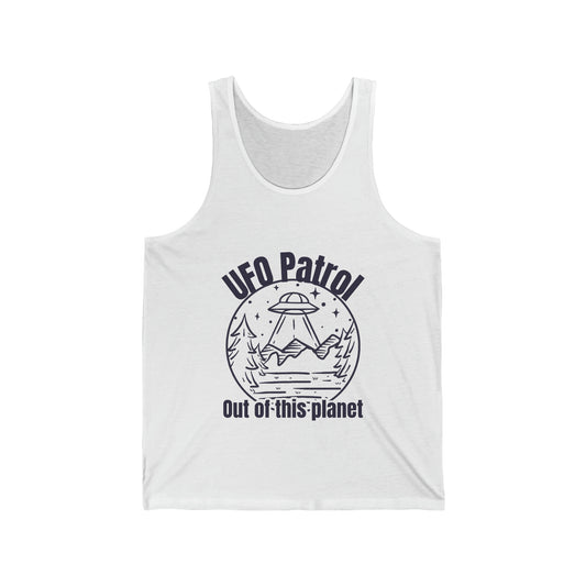 Alien UFO Patrol Tank Top