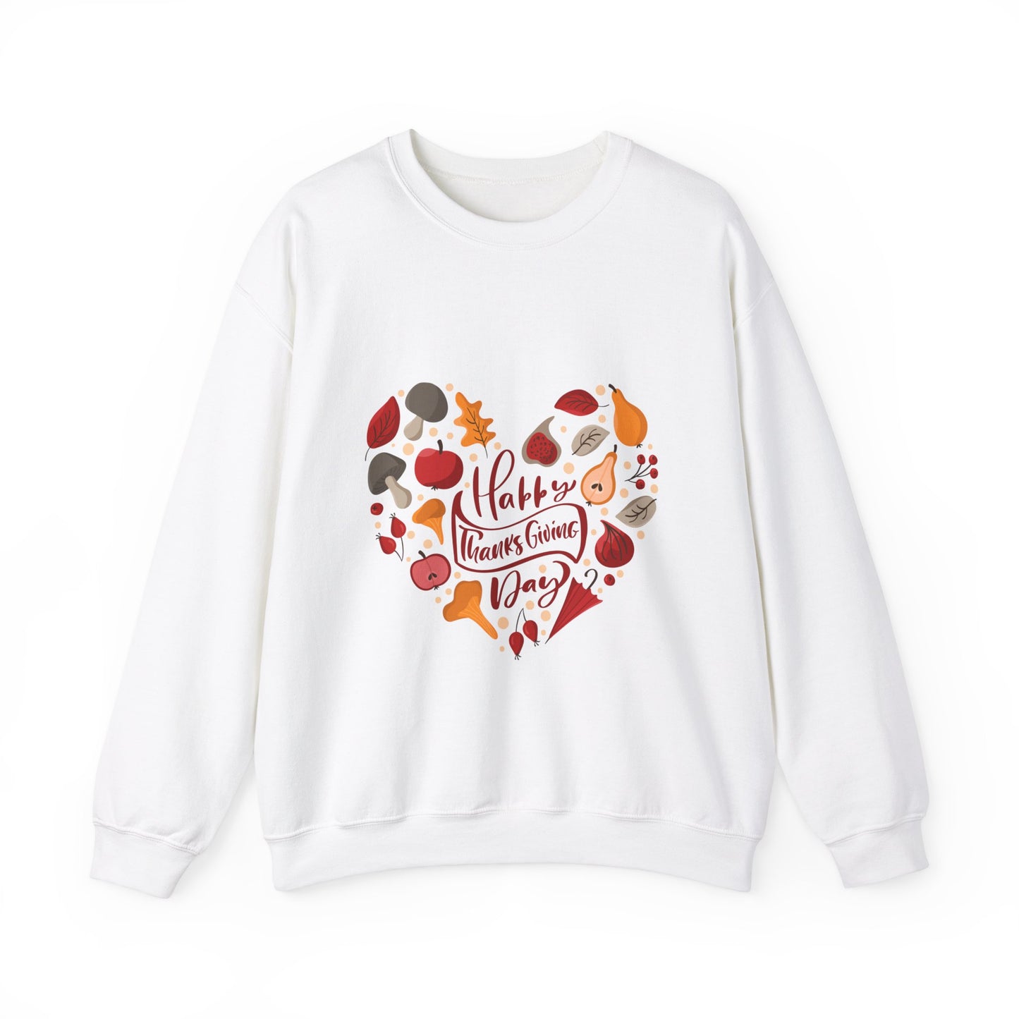 Happy Thanksgiving Day Heart Sweatshirt