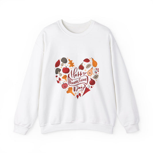 Happy Thanksgiving Day Heart Sweatshirt