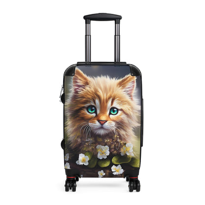 Cat Acrylic Painting Suitcase