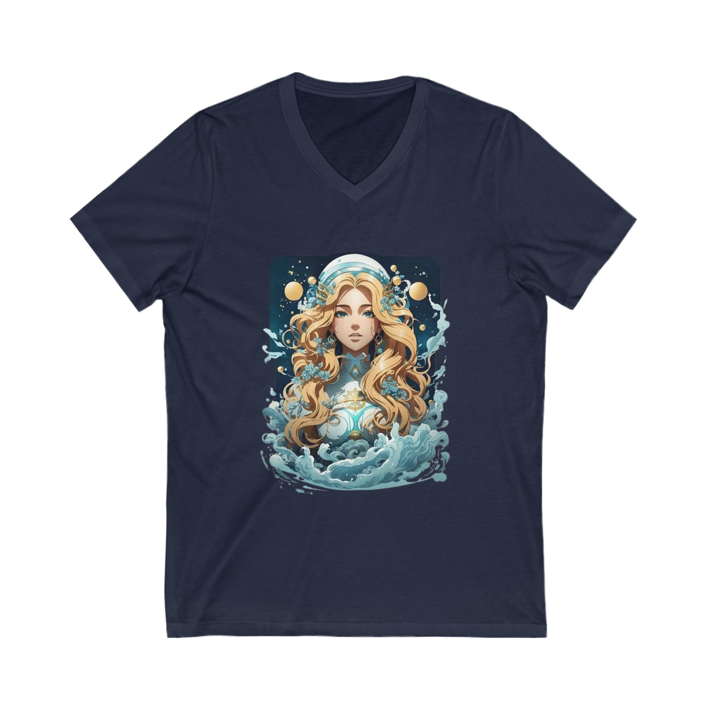 Manga Girl Element Water V-Neck Shirt