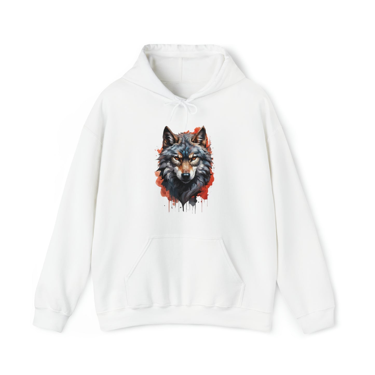 Wolf Splatter Art Hoodie