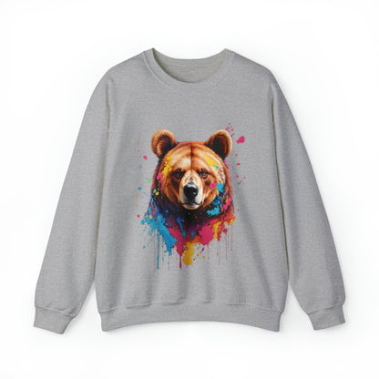 Bear Splatter Art Sweatshirt