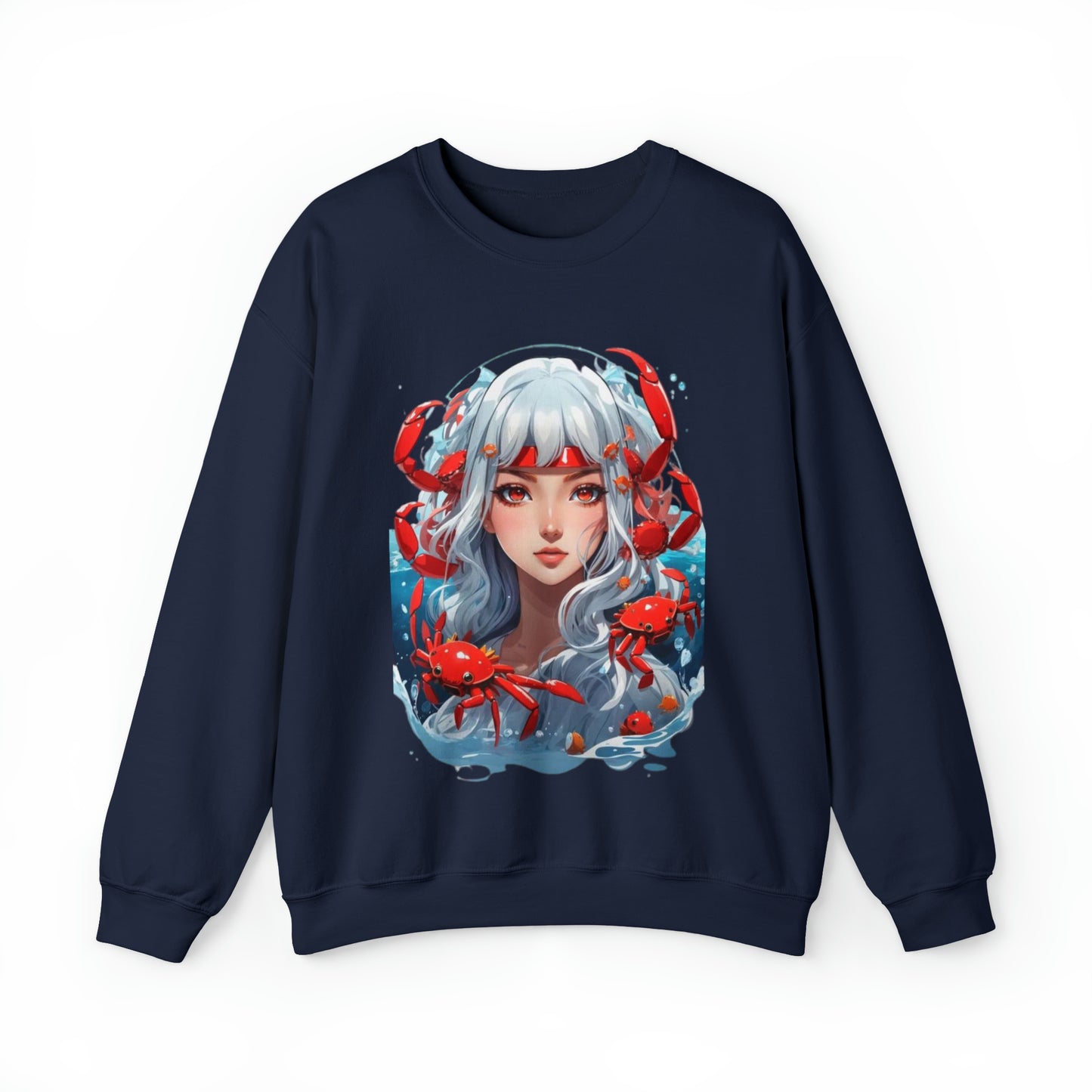 Zodiac Cancer Manga Girl Sweatshirt