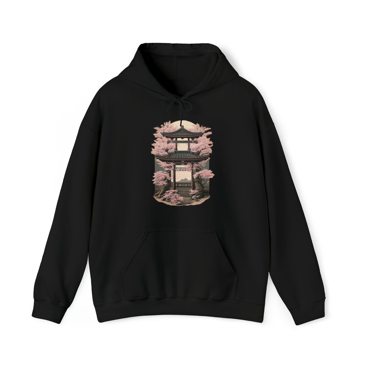 Shinto Shrine Semi Realism Hoodie