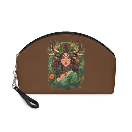 Zodiac Taurus Manga Girl Makeup Bag